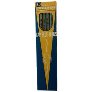 Vintage 90’s GAP Blue Jeans Denim Graphite 6 Pencil Set - Made from Denim Scrap